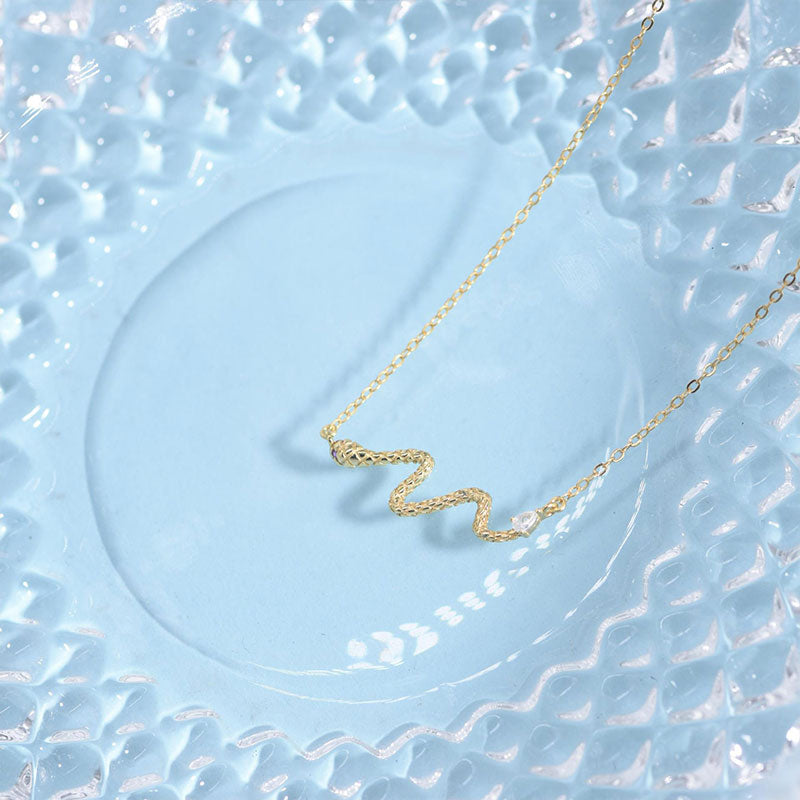 Sterling Silver Snake Necklace