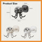 Multifunctional Six-Claw Swivel Hook Rack