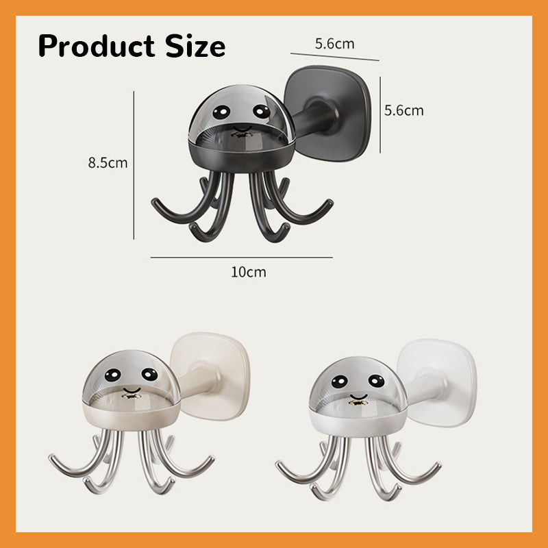 Multifunctional Six-Claw Swivel Hook Rack