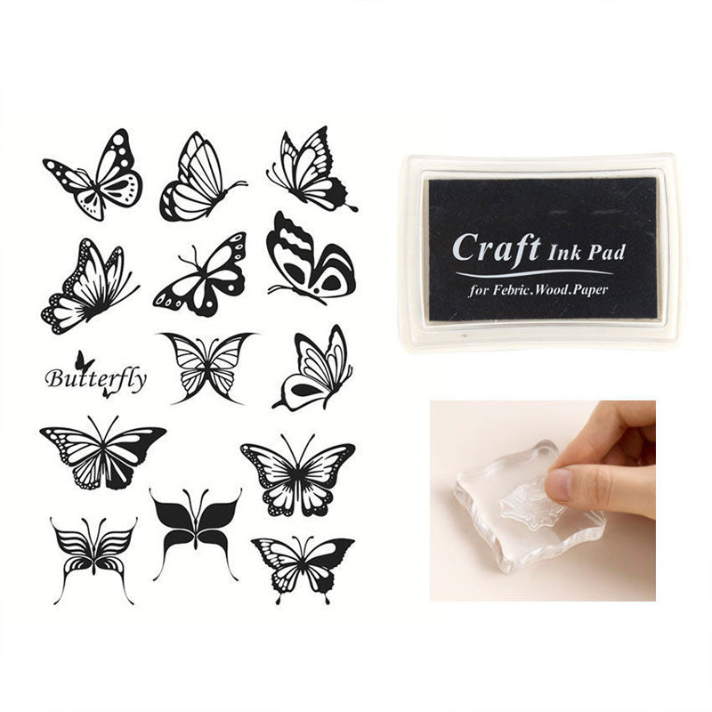 Butterfly Stamp Acrylic Board Ink Pad
