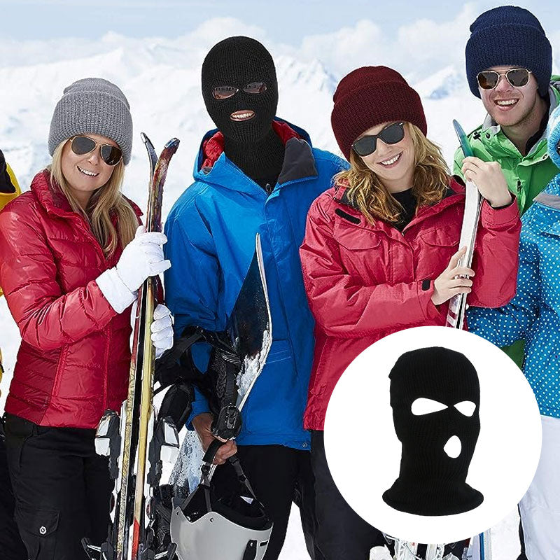 Three Hole Cycling Wool Mask