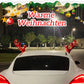 Weihnachtsautogeweih leuchtende Dekoration/Christmas car antlers glowing decoration