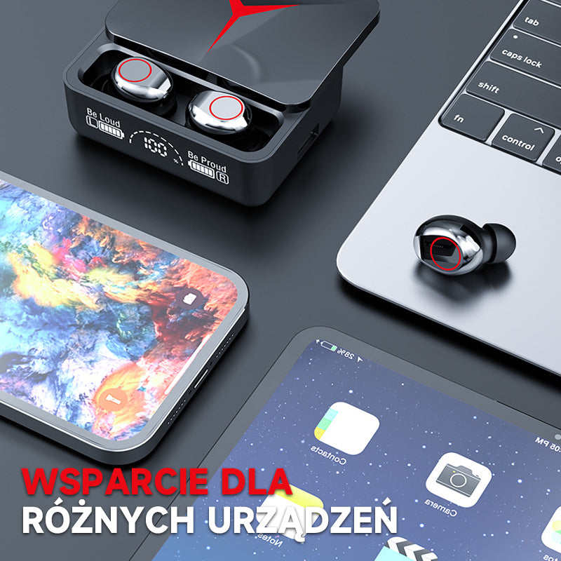 Inteligentny bezprzewodowy zestaw słuchawkowy Bluetooth/Slide Bluetooth power bank earphones