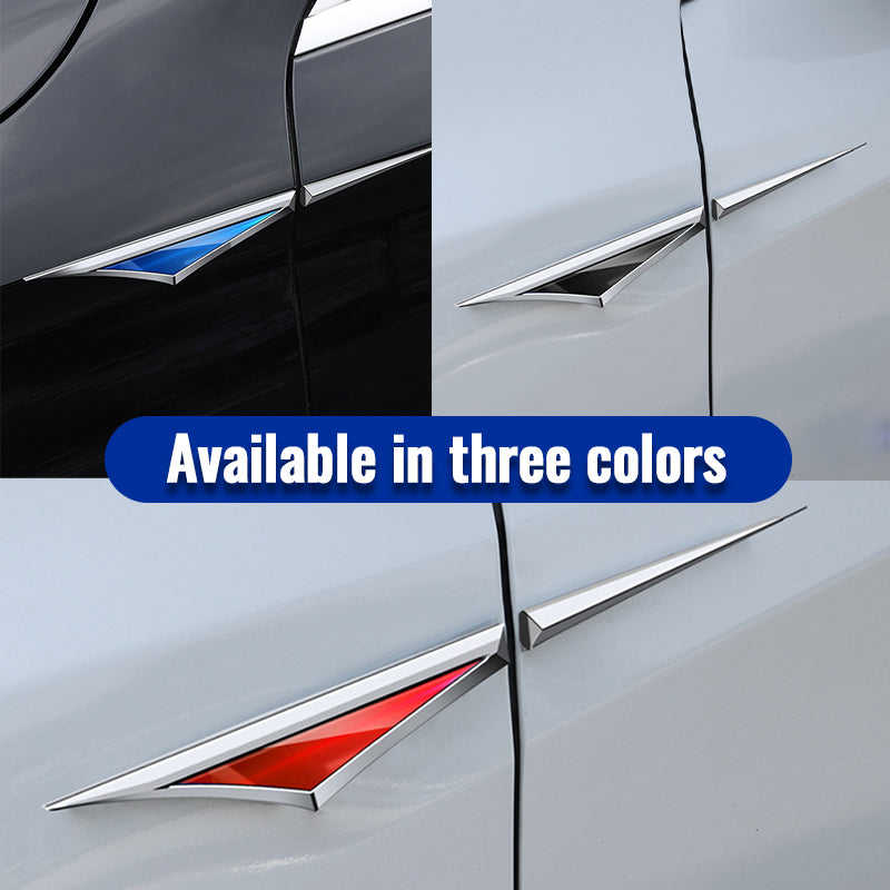 Stainless Steel Car Fender Side Label Sticker（1 pair）