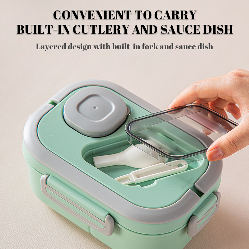 Convenient Double-Layer Insulated Lunch Box