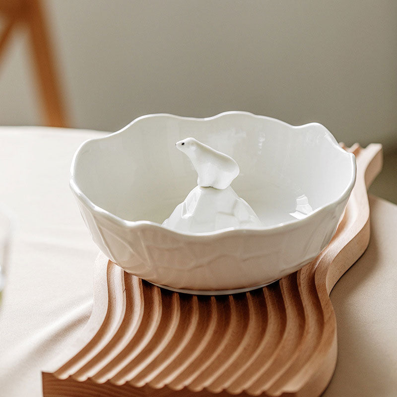 Polar Bear Porcelain Dessert Bowl