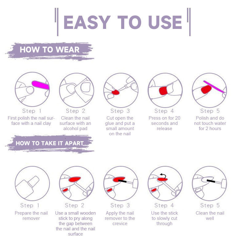 Metal Heart Nail Art