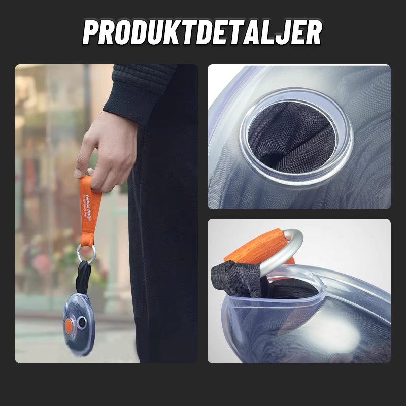 Plate Sammenleggbar Handlepose/Telescopic portable shopping bag