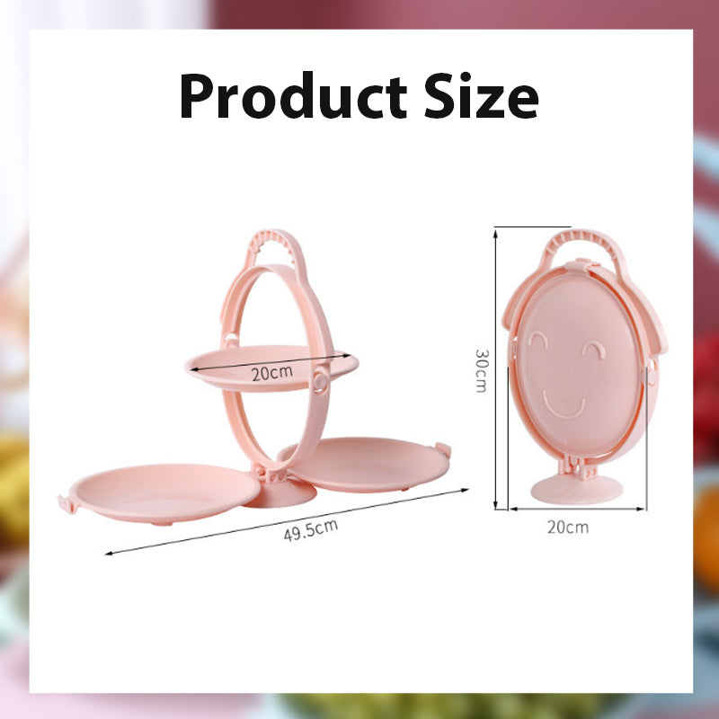 Folding Smiley Fruit Plate