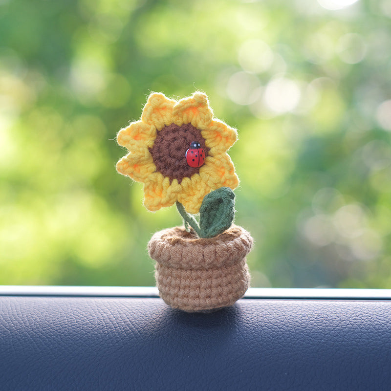 Handwoven Diy Mini Potted Decorations