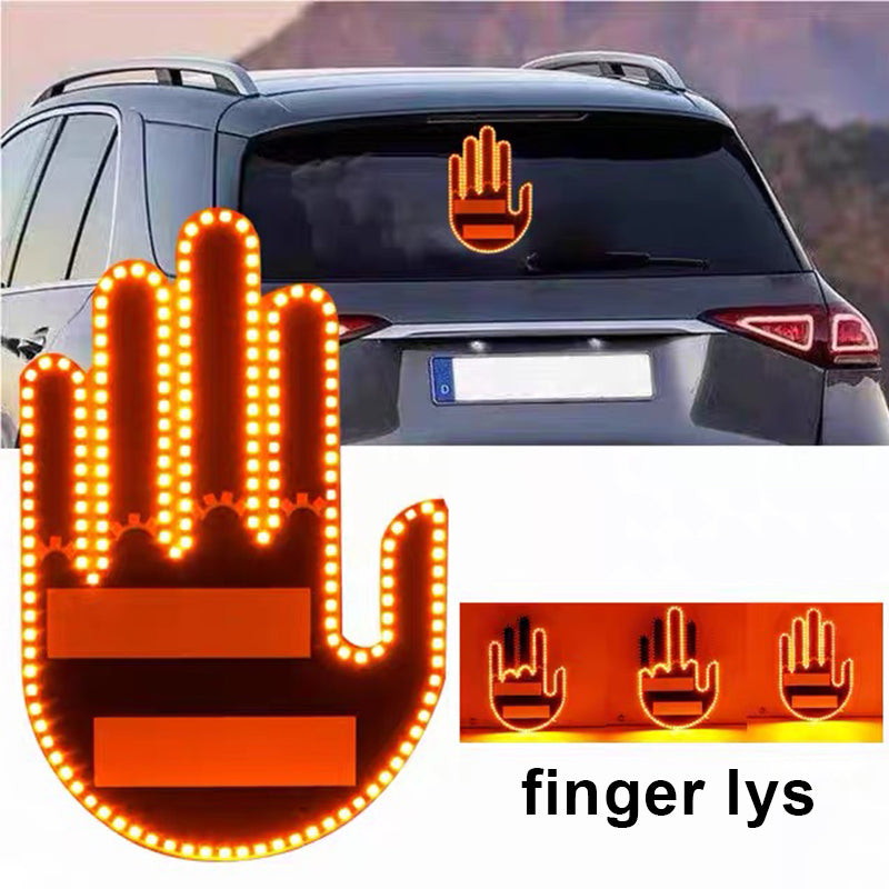 ✨Bil Lys Hånd Finger🤚🤘👊/Car Light Hand Finger