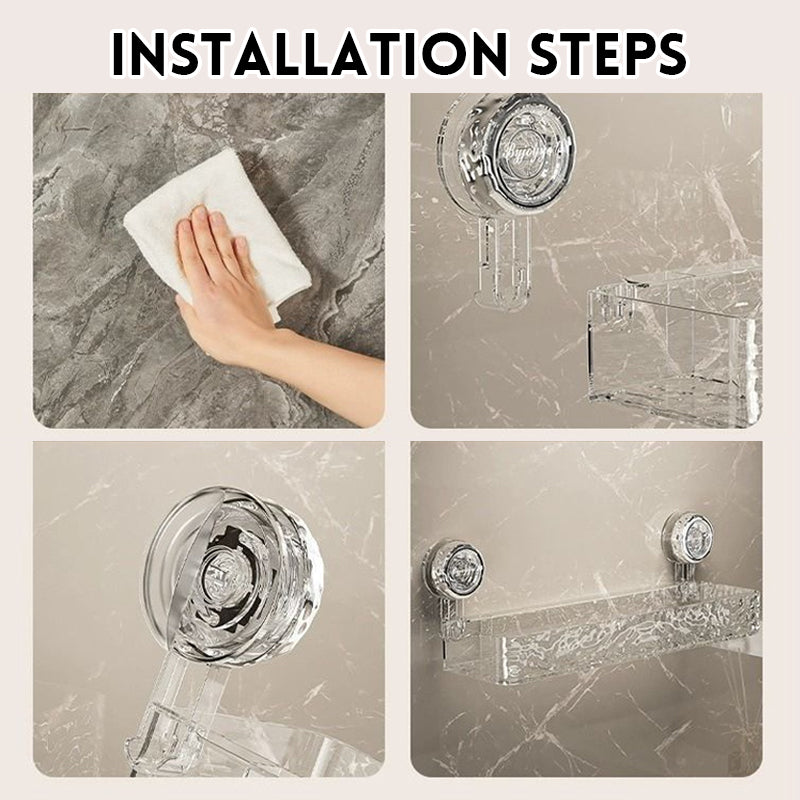 Suction Cup High-End Washbasin Storage Rack