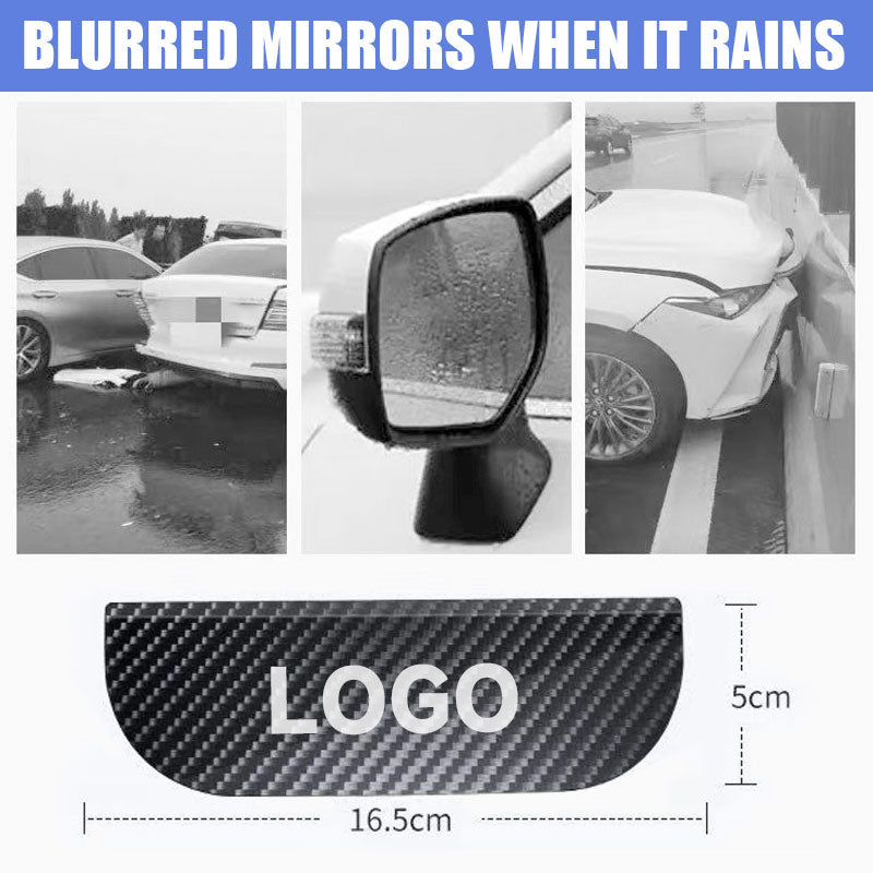 Snap-On Rearview Mirror Rain Shield（1 pair）