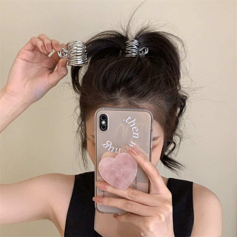 Simple High Ponytail Metal Clip