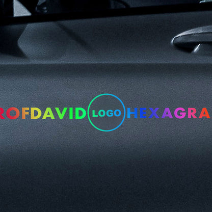 Hochreflektierender Autoaufkleber für die Motorhaube