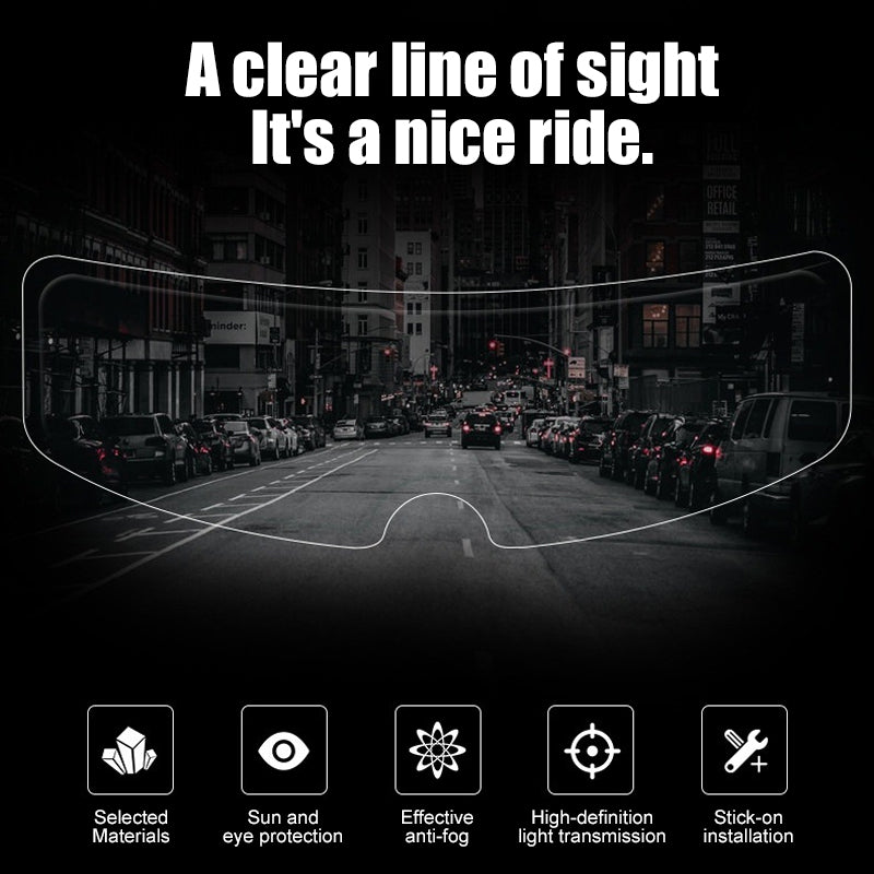 Motorcycle Helmet Anti-Fog Lens Sticker