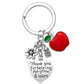 Teacher's Day Valentine's Day Gift Stainless Steel Keychain