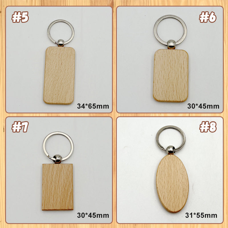 Personalized Wooden Keychain