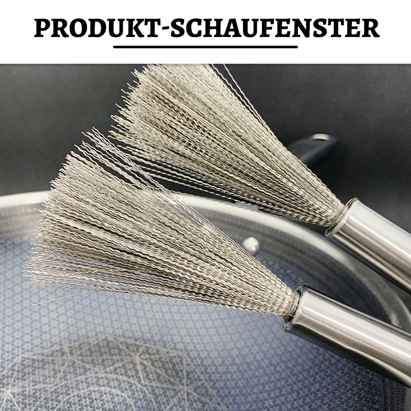 Topfbürste aus Edelstahl/stainless steel pot brush