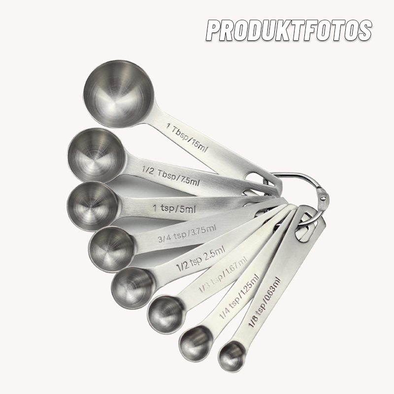 Messlöffelset aus Edelstahl/Stainless steel measuring spoon set