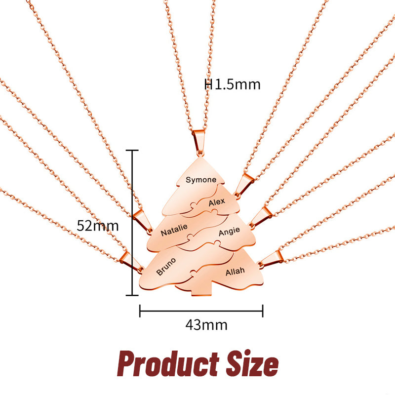 Engraved name clavicle chain personalized Christmas gift