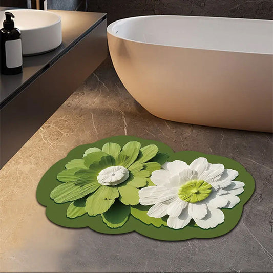3D Flower Non-Slip Silicon Floor Mat