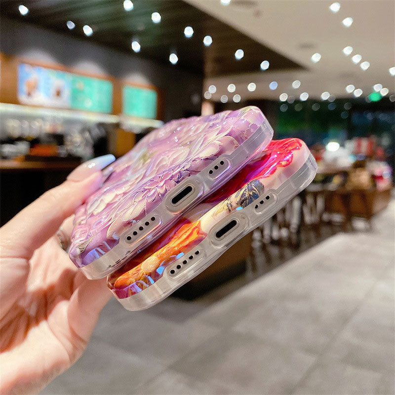 Oil Painting Flower Mobile Phone Case