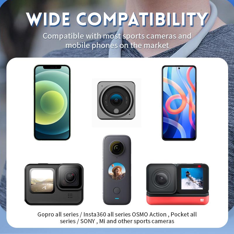 U-shape Neck Holder Mount for Sports Camera