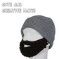 Quirky Bearded Knitted Hat