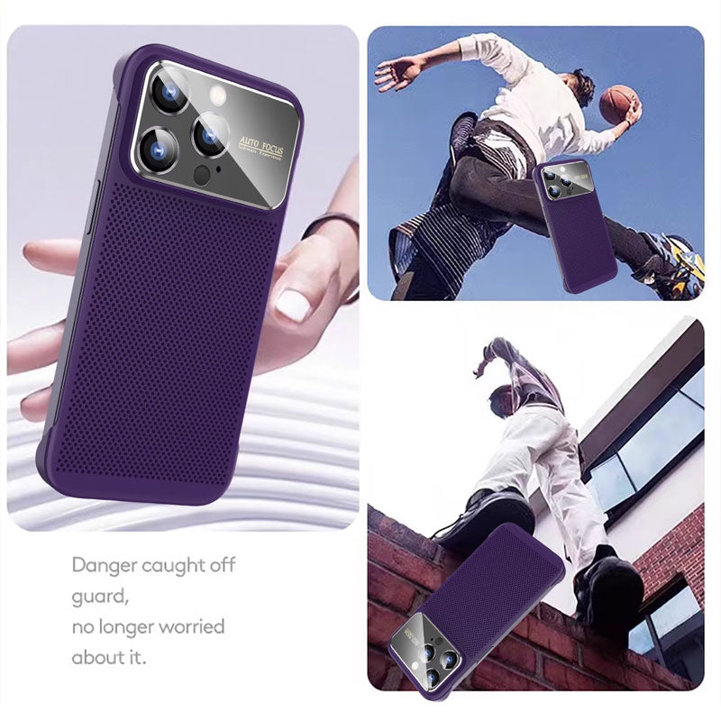 Frameless Mobile Phone Case With Cooling Holes