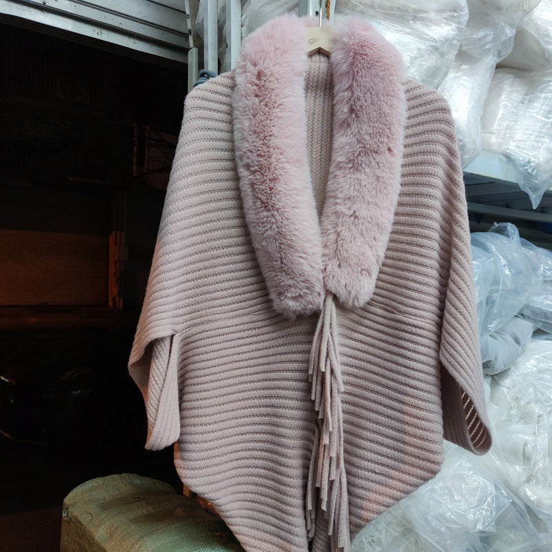 Knitting Thick Women's Loose Shawl