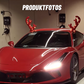 Weihnachtsautogeweih leuchtende Dekoration/Christmas car antlers glowing decoration