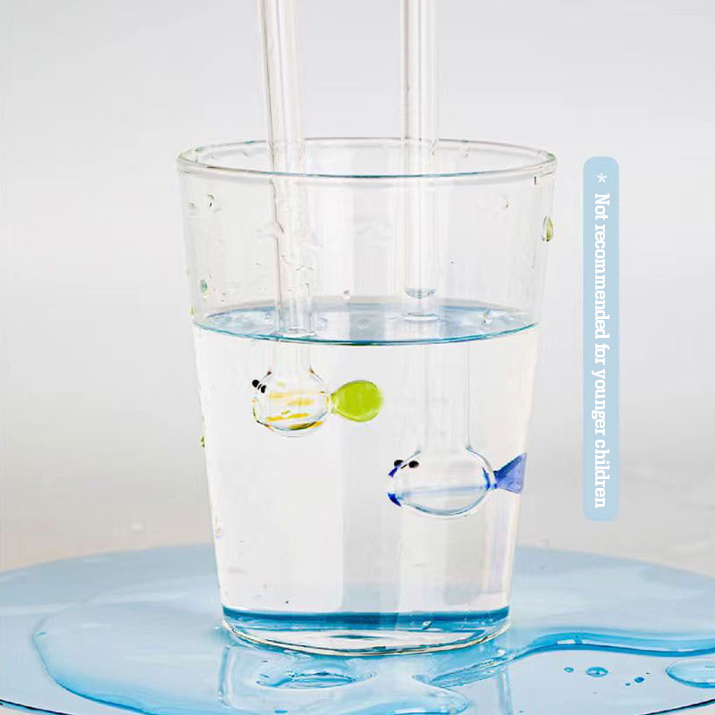 🐠Gaopeng Glass Fish Straw