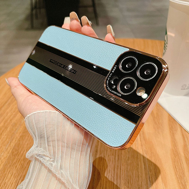 Leather Texture Matte Phone Case