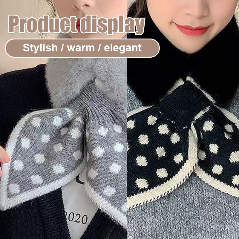 Imitation Rex Rabbit Fur Cross Scarf