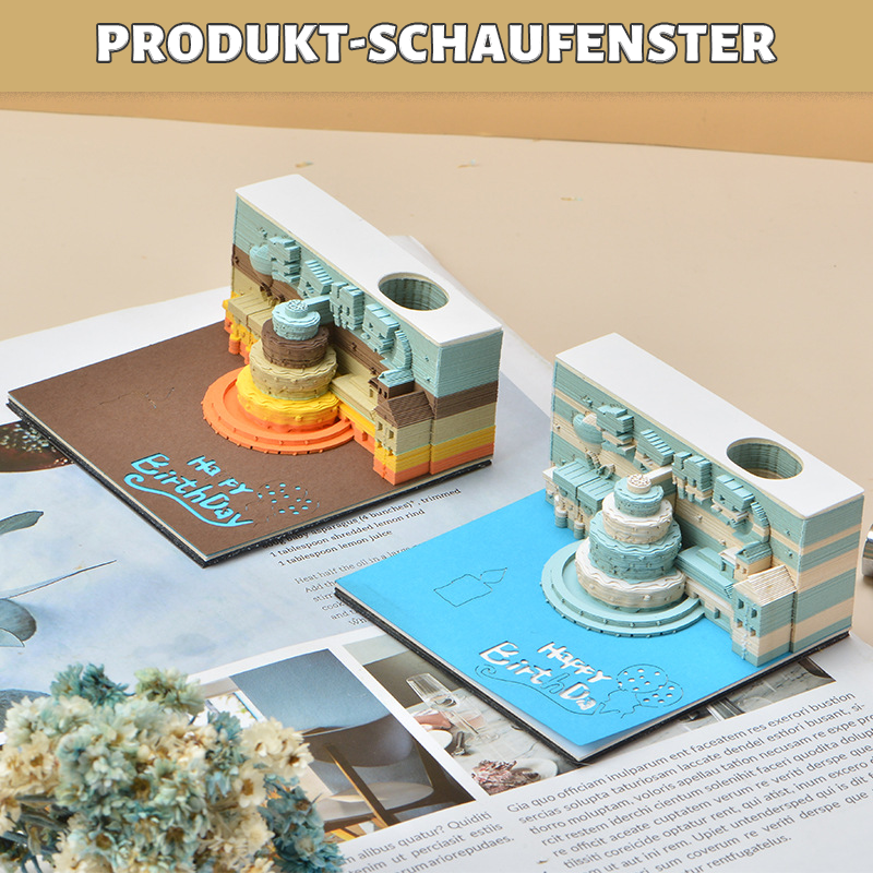 3D-Papierskulptur-Notiz/3D paper sculpture note