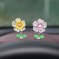 Car Center Console Shaking Head Flower Ornament（5 Pcs)