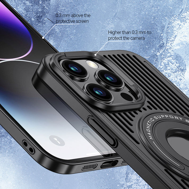 Heat Dissipation Magnetic Ring Holder Phone Case