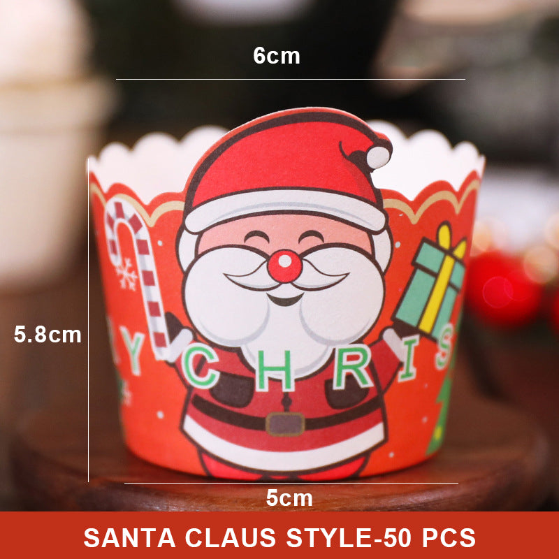 Christmas Cake Box Paper Cup