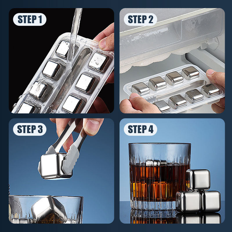 Stainless Steel Ice Cubes