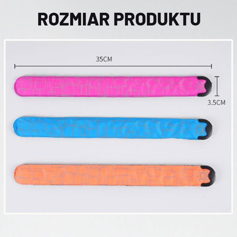 Świecąca opaska klaskająca/LED clapping wrist strap light