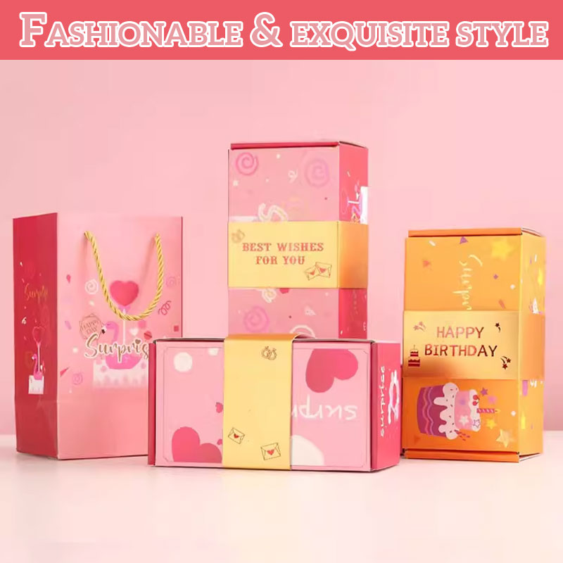 Folding Bouncing Red Envelope Gift Box