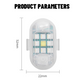 Wireless Remote Control Flash Warning Light