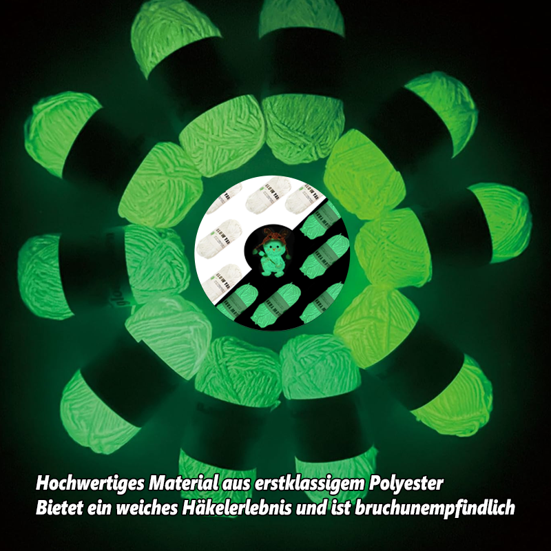 Im Dunkeln leuchtendes Garn – stricken Sie unglaublich leuchtende Aliens, Kostüme und Hüte/Luminous yarn