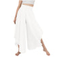High Waist Ruffled Wide Leg Quick Dry Dance Pants