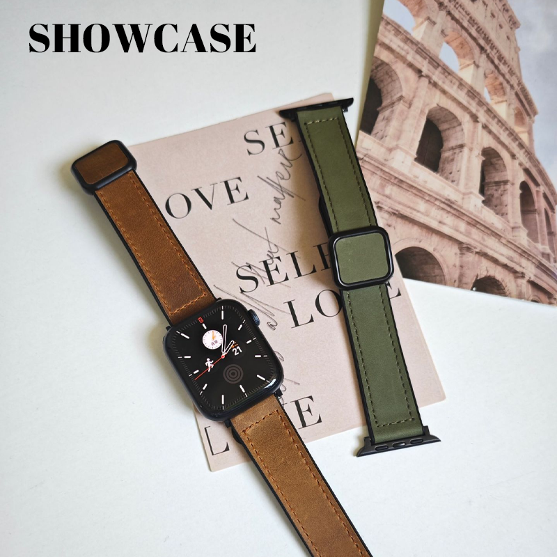 Magnetic Silicone Leather Wrist Strap