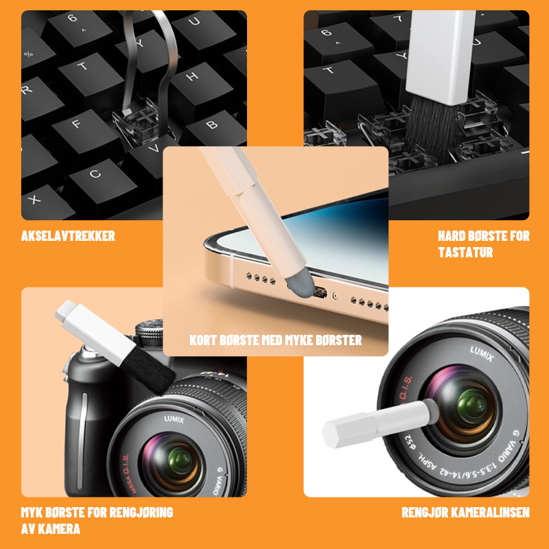 20-I-1 Elektronikk Rengjøringssett/20-In-1 Electronics Cleaning Kit