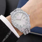 Diamant-Herrenuhr/Diamond-set Gypsophila quartz watch