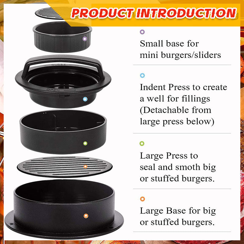🔥3-in-1 Burger Press