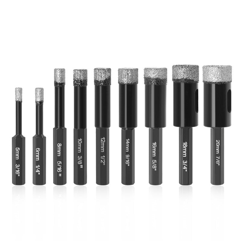 Suuri kuusikulmainen kuivajuottoreiän avaaja